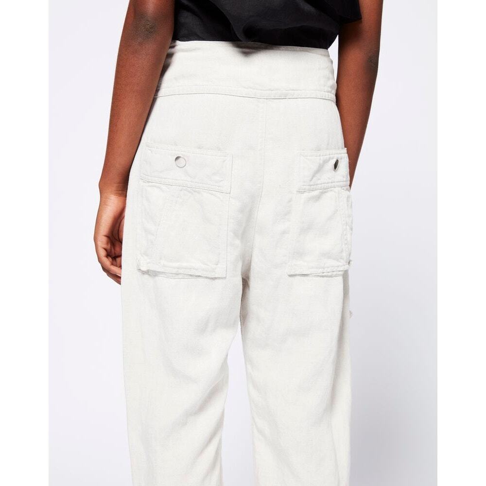 Isabel Marant Etoile Lago Linen Trousers Pants Ecru Cream Women's 36 / US Small - Picture 4 of 15